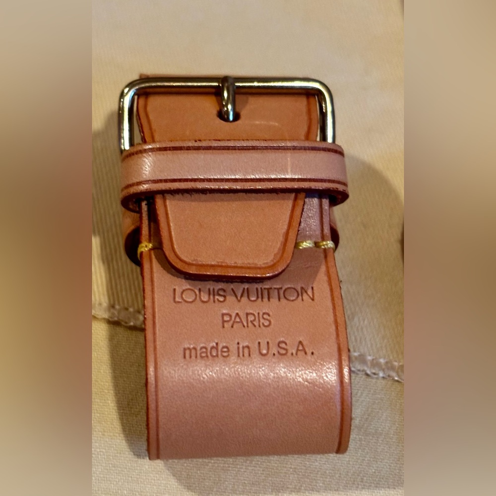 LOUIS VUITTON POIGNET & LUGGAGE TAG SET in VACHETTA LEATHER - Picture 3 of 4